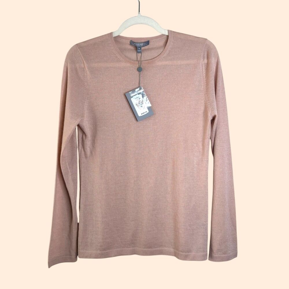 Neiman Marcus Cashmere Crew Sweater